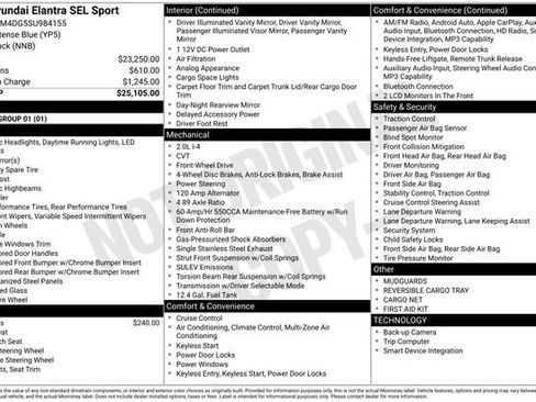 Certified 2025 Hyundai Elantra Sport FWD image 27