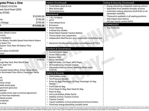 Used 2012 Toyota Prius C One image 3