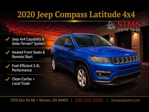 Used 2020 Jeep Compass Latitude w/ Cold Weather Group AWD/4WD image 1