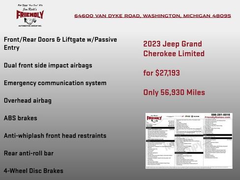 Used 2023 Jeep Grand Cherokee Limited w/ Luxury Tech Group II AWD/4WD image 8