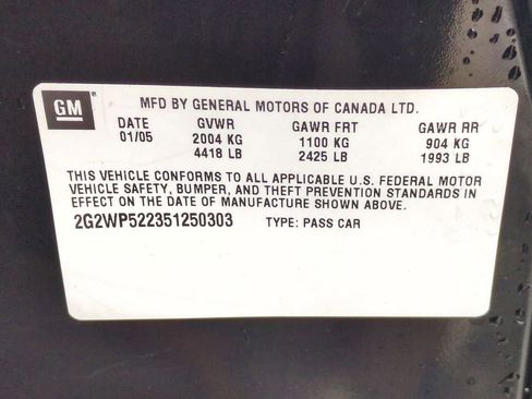 Used 2005 Pontiac Grand Prix w/ Drivers Plus Package image 7