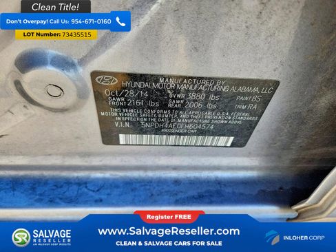 Used 2015 Hyundai Elantra SE w/ Option Group 02 image 16