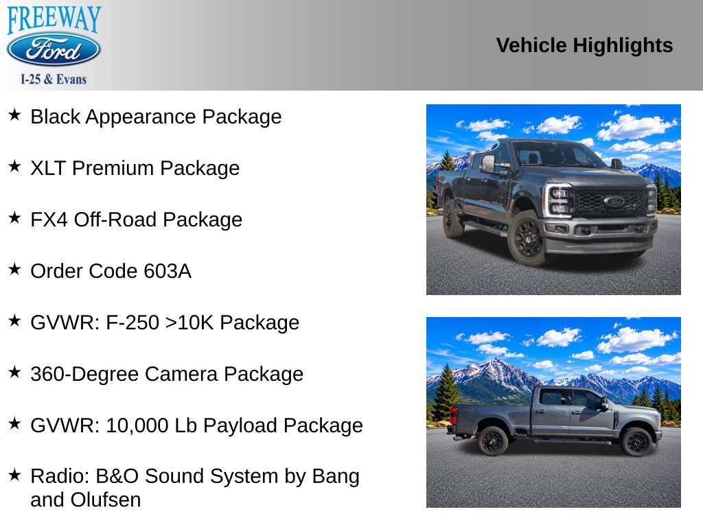 Used 2025 Ford F250 XLT w/ Black Appearance Package AWD/4WD image 4