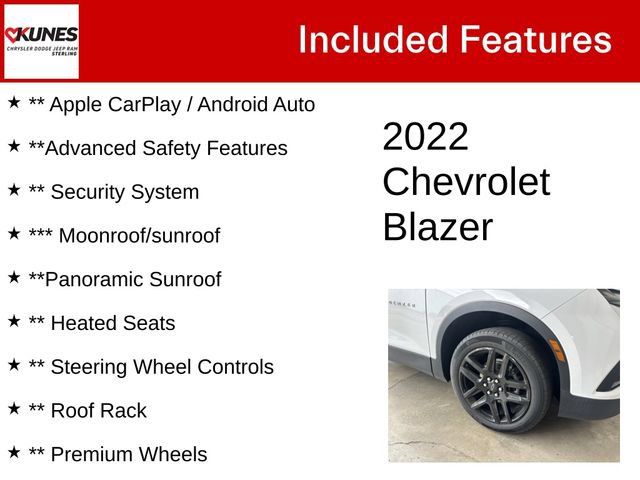Used 2022 Chevrolet Blazer LT w/ Sound & Technology Package AWD/4WD image 4
