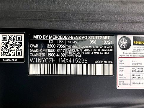 Certified 2021 Mercedes-Benz G 63 AMG 4MATIC image 33