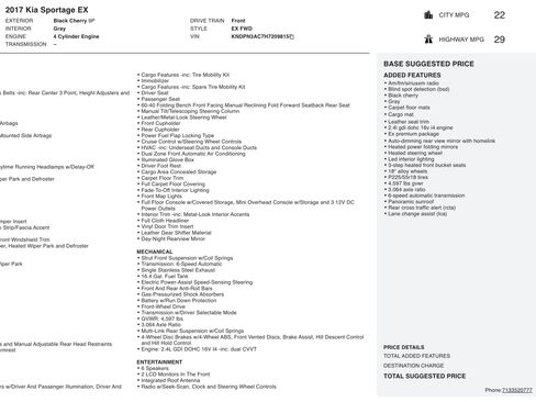 Used 2017 Kia Sportage EX w/ EX Premium Package image 3