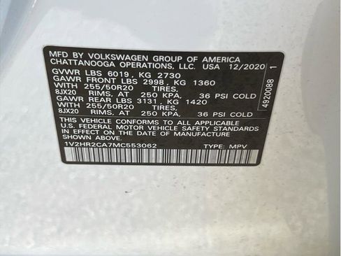 Used 2021 Volkswagen Atlas SE image 23