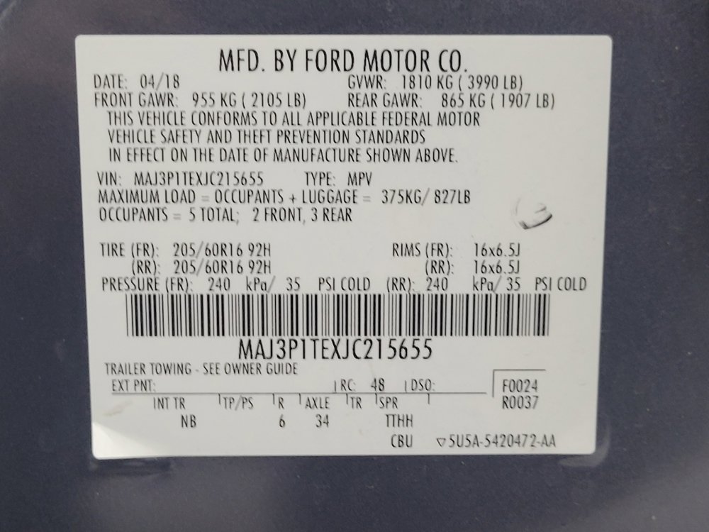 Used 2018 Ford EcoSport SE w/ SE Convenience Package FWD image 33