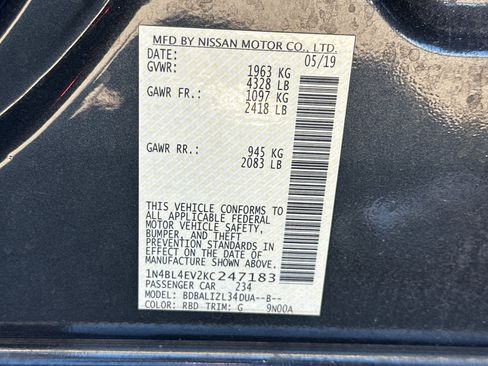 Used 2019 Nissan Altima 2.5 SL FWD image 54