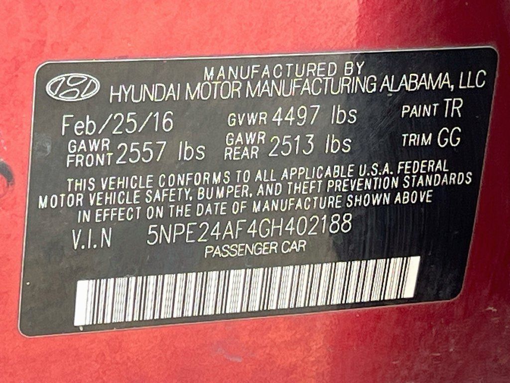 Used 2016 Hyundai Sonata SE FWD image 28