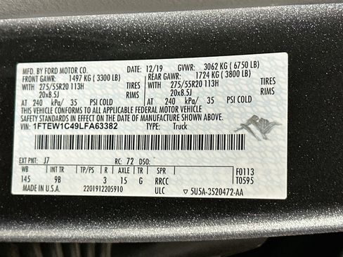 Used 2020 Ford F150 Platinum RWD image 12