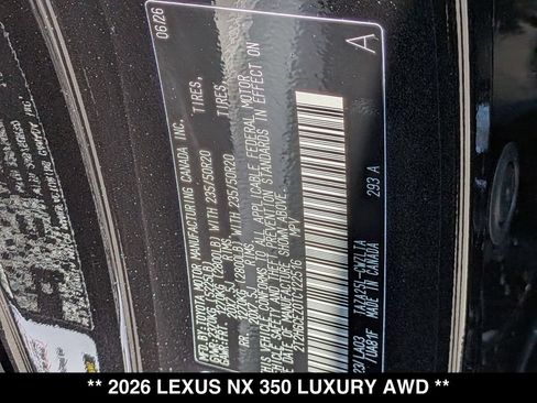New 2026 Lexus NX 350 AWD w/ Accessory Package (2T) image 18