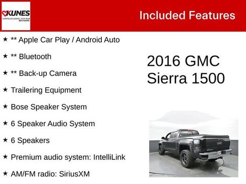Used 2016 GMC Sierra 1500 SLT w/ SLT Preferred Package AWD/4WD image 2
