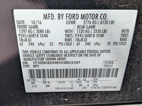 Used 2017 Ford Explorer XLT w/ Equipment Group 201A AWD/4WD image 20
