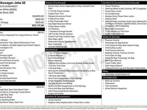 Used 2017 Volkswagen Jetta SE FWD image 1