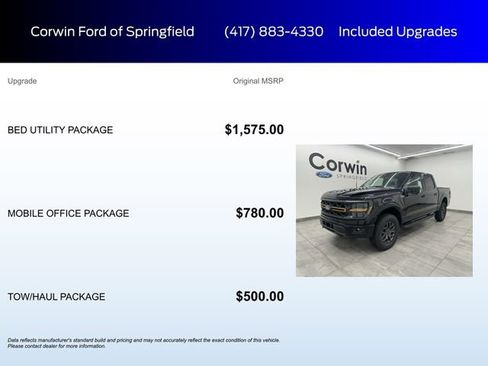 New 2025 Ford F150 Tremor w/ Bed Utility Package image 5