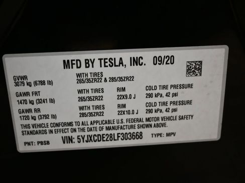 Used 2020 Tesla Model X Long Range AWD/4WD image 43