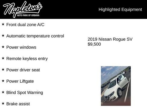 Used 2019 Nissan Rogue SV FWD image 2