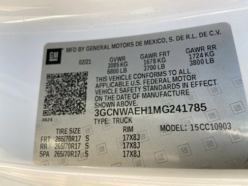 Used 2021 Chevrolet Silverado 1500 W/T w/ WT Value Package image 26