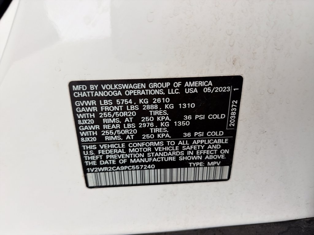 Certified 2023 Volkswagen Atlas SE w/ Black Wheel Package FWD image 42
