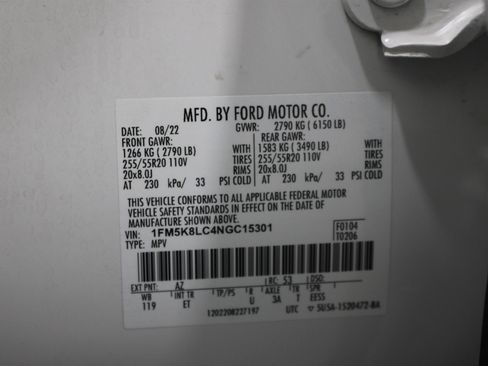 Used 2022 Ford Explorer King Ranch w/ Technology Package image 43