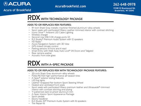 New 2026 Acura RDX A-Spec AWD/4WD image 8