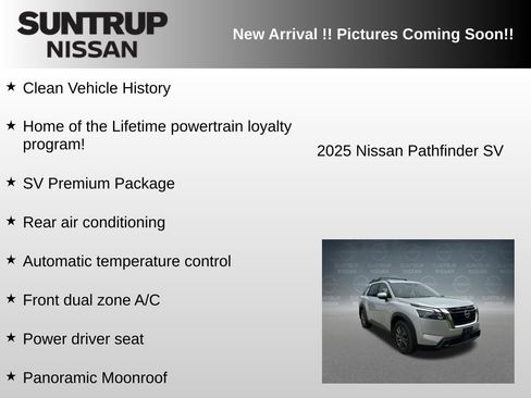 Used 2025 Nissan Pathfinder SV w/ SV Premium Package AWD/4WD image 6