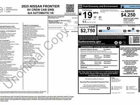 Certified 2025 Nissan Frontier SV image 29
