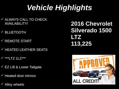 Used 2016 Chevrolet Silverado 1500 LTZ w/ LTZ Plus Package AWD/4WD image 9