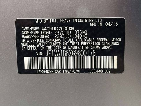Used 2016 Subaru WRX AWD/4WD image 32