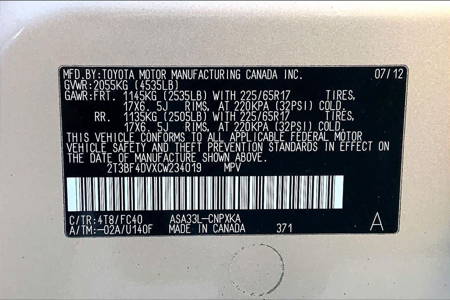 Used 2012 Toyota RAV4 4WD w/ Value Pkg image 32
