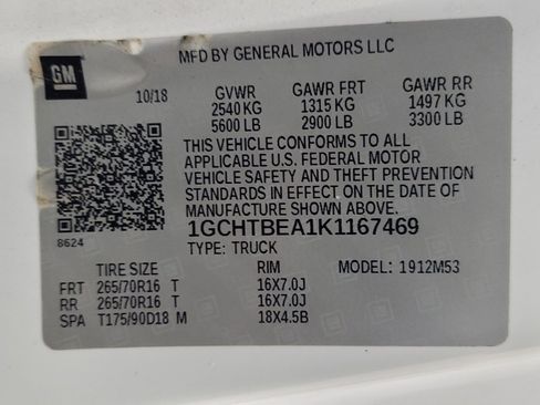 Used 2019 Chevrolet Colorado W/T w/ WT Convenience Package AWD/4WD image 33