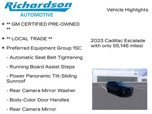 Used 2023 Cadillac Escalade Sport w/ LPO, ONYX Package AWD/4WD image 12