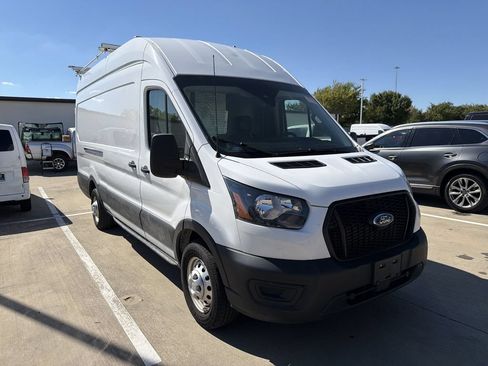 Used 2023 Ford Transit 350 148 High Roof Extended w/ Fleet Safety Package RWD image 2