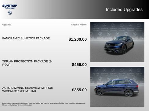 Used 2023 Volkswagen Tiguan SE w/ Panoramic Sunroof Package FWD image 2