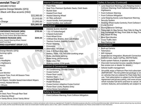 Used 2024 Chevrolet Trax LT w/ Driver Confidence Package FWD image 12