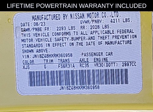 Used 2024 Nissan Z Performance w/ Floor Mat Package RWD image 10