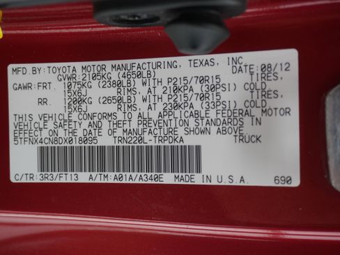 Used 2013 Toyota Tacoma 2WD Regular Cab image 23