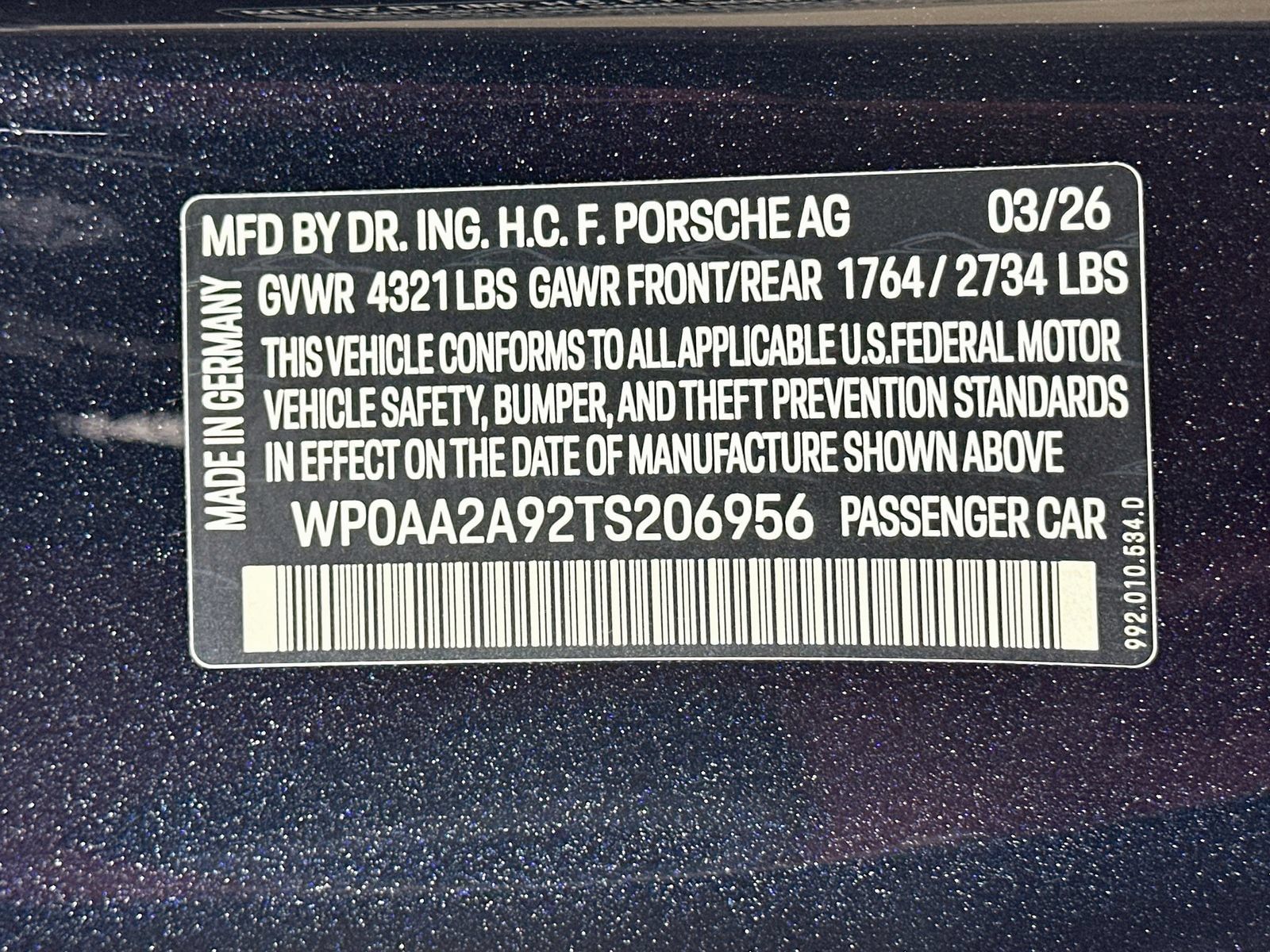 Used 2026 Porsche 911 Carrera RWD image 44