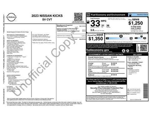 Used 2023 Nissan Kicks SV image 47