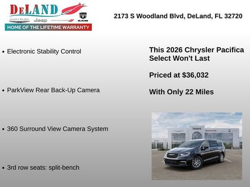 New 2026 Chrysler Pacifica Select FWD image 12