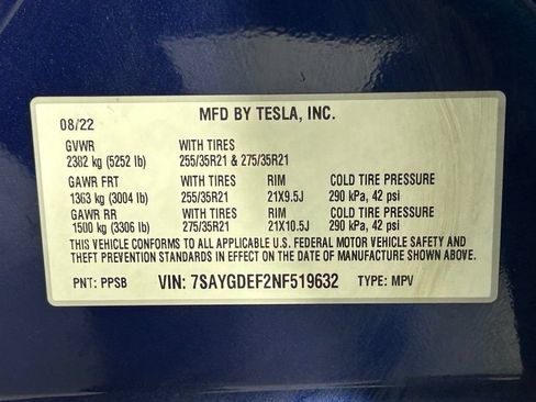 Used 2022 Tesla Model Y Performance AWD/4WD image 36