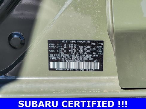 Certified 2026 Subaru Crosstrek 2.0i Premium AWD/4WD image 33