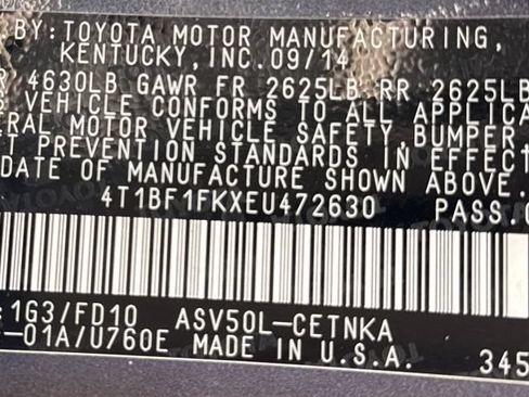 Used 2014 Toyota Camry LE FWD image 12