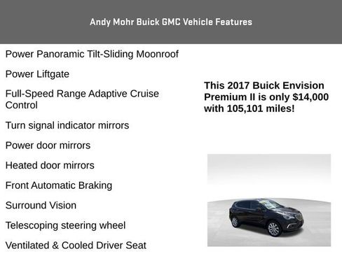 Used 2017 Buick Envision Premium w/ Driver Confidence Package AWD/4WD image 16