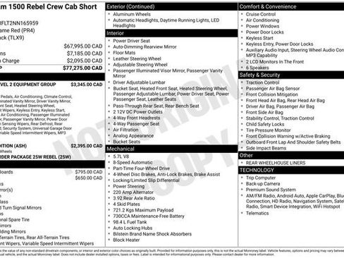 Used 2022 RAM 1500 Rebel w/ Rebel Level 2 Equipment Group AWD/4WD image 24