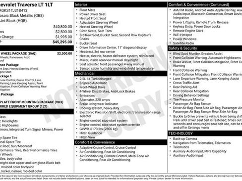 New 2026 Chevrolet Traverse LT w/ Sun and Wheel Package image 15