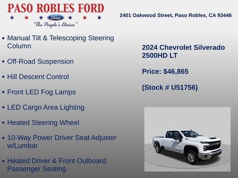 Used 2024 Chevrolet Silverado 2500 LT w/ Convenience Package AWD/4WD image 13