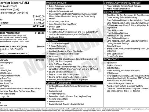 Certified 2024 Chevrolet Blazer LT w/ Convenience Package FWD image 7