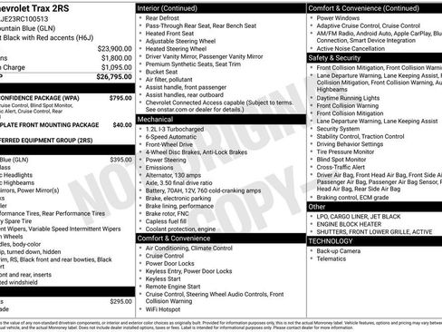 Used 2024 Chevrolet Trax RS w/ Driver Confidence Package FWD image 19